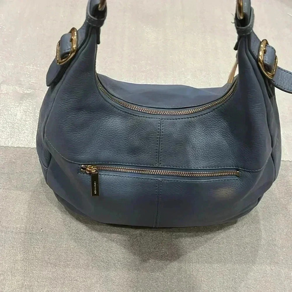 Daniel  Sky Blue Leather Hobo Satchel Shoulder Handbag - Picture 4 of 10